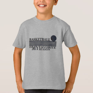 Basketball ist meine Lieblingsjahreszeit mit blaue T-Shirt