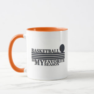 Basketball ist meine Lieblingsjahreszeit mit blaue Tasse