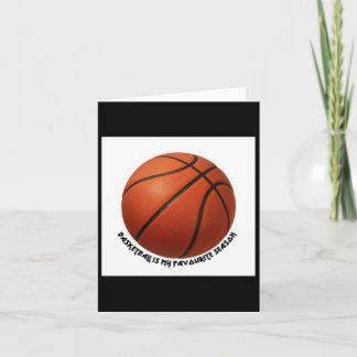 Basketball ist meine Lieblingssaison aktiv Karte