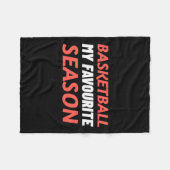 Basketball ist meine Lieblingssaison Fleecedecke (Vorderseite (Horizontal))