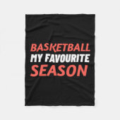 Basketball ist meine Lieblingssaison Fleecedecke (Vorderseite)