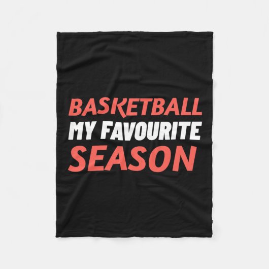 Basketball ist meine Lieblingssaison Fleecedecke (Vorderseite)