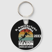 Basketball ist meine Lieblingssaison Schlüsselanhänger (Rückseite)