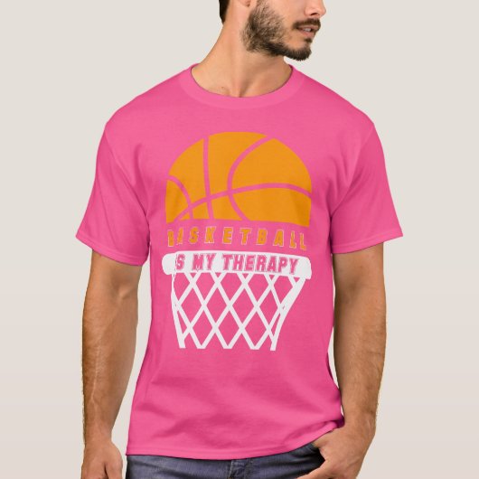 Basketball ist meine Therapie für Spieler und Fans T-Shirt (Vorderseite)