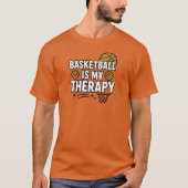 Basketball ist meine Therapie T-Shirt (Vorderseite)