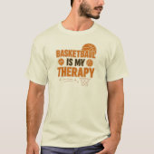 Basketball ist meine Therapie T-Shirt (Vorderseite)
