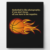 Basketball ist wie Fotografie #5 Fotoplatte (Vorderseite)