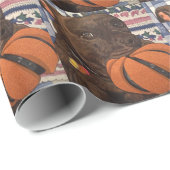 Basketball jedermann? geschenkpapier (Rolleneckpunkt)