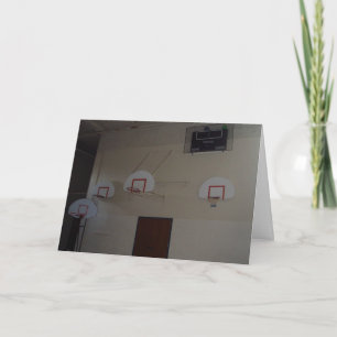"Basketball, jemand?" Geburtskarte Karte