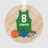 Basketball Jersey auf Hofgrün Ornament (Rückseite)