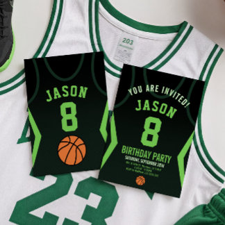 Basketball Jersey Einladung zum Geburtstag