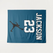 Basketball Jersey Hintergrund| Team-Nummer Wandteppich (Vorderseite (Horizontal))