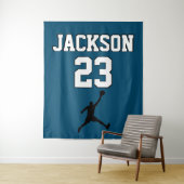 Basketball Jersey Hintergrund| Team-Nummer Wandteppich (Beispiel)