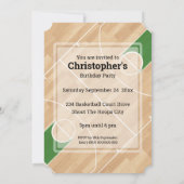 Basketball Jersey im Europaparlament Einladung (Rückseite)