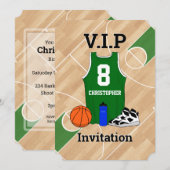 Basketball Jersey im Europaparlament Einladung (Vorne/Hinten)