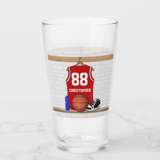 Basketball Jersey momento Glas (Rückseite)