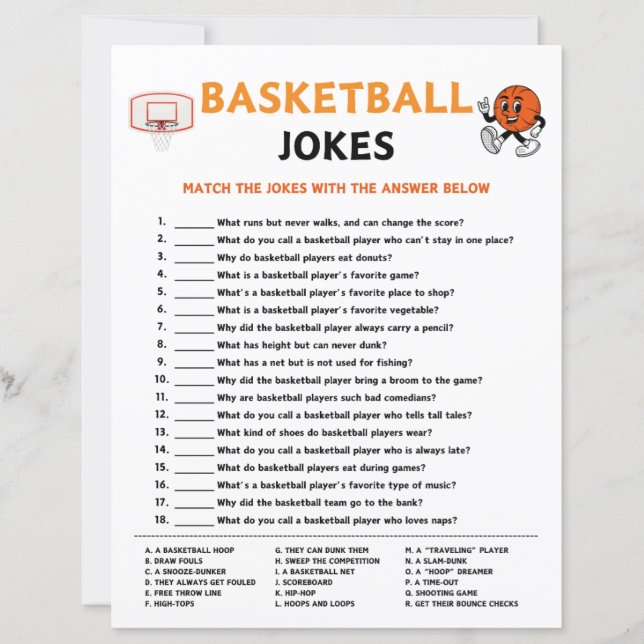 Basketball Jokes Game (Vorderseite)
