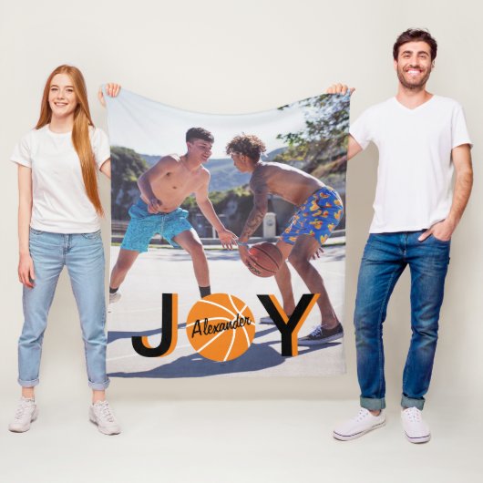 Basketball JOY Foto Fleece Blanket (Beispiel)