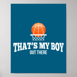 Basketball-Junge für Mama Papa Oma Opa Poster