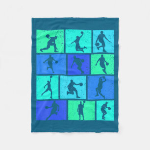 Basketball Jungen Kinder Männer Fleecedecke