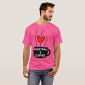 Basketball-Kaffee T-Shirt (Vorne ganz)