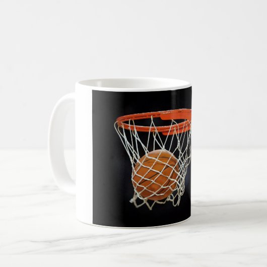 Basketball Kaffeetasse (Vorderseite Links)