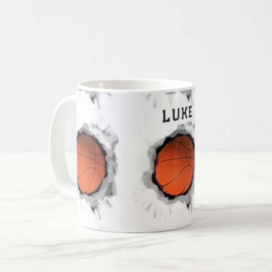Basketball Kaffeetasse (Vorderseite Links)