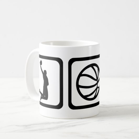 Basketball Kaffeetasse (Vorderseite Links)