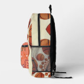 Basketball Kaleidoskop Spiel der Champions Bedruckter Rucksack (Rechts)