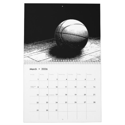 Basketball Kalender (Mär 2026)