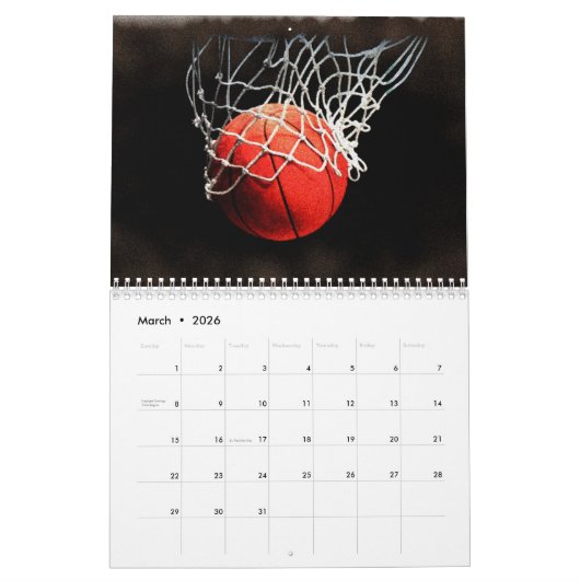Basketball Kalender (Mär 2026)