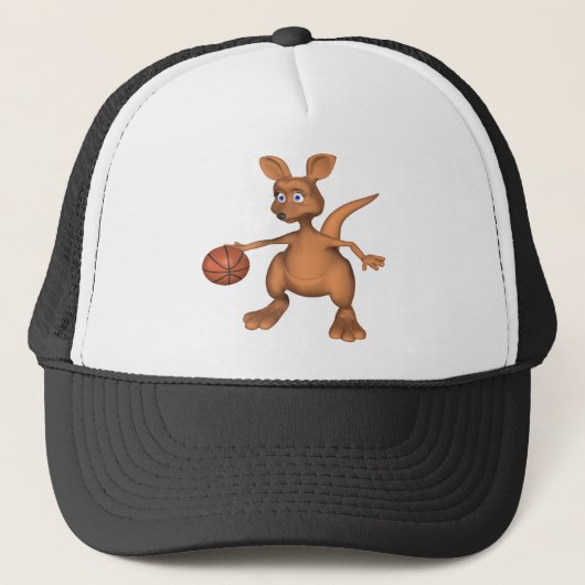 Basketball-Känguru Truckerkappe (Vorderseite)