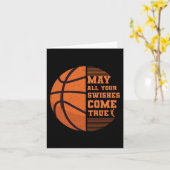 Basketball kann alle Ihre Wünsche erfüllen Uni Karte (Gelbe Blume)