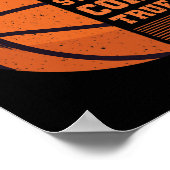 Basketball kann alle Ihre Wünsche erfüllen Uni Poster (Ecke)
