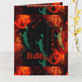 BASKETBALL KARTE (Gelbe Blume)