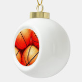 Basketball Keramik Kugel-Ornament (Rechts)