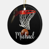 Basketball Keramik Ornament (Links)