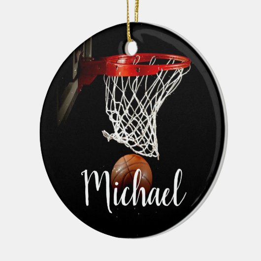 Basketball Keramik Ornament (Links)