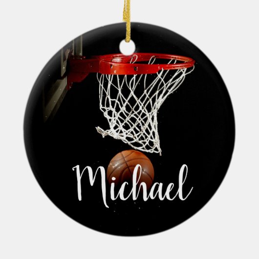 Basketball Keramik Ornament (Hinten)