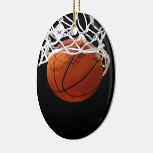 Basketball Keramik Ornament (Links)