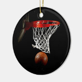 Basketball Keramik Ornament (Links)