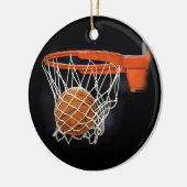 Basketball Keramik Ornament (Links)