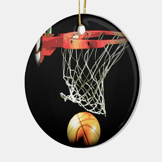 Basketball Keramik Ornament (Links)