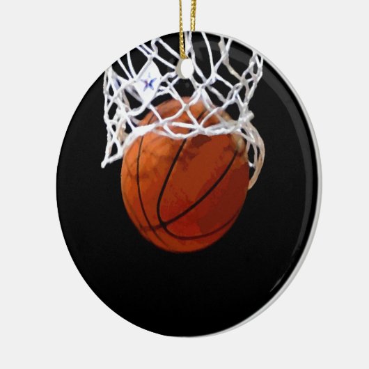 Basketball Keramik Ornament (Links)