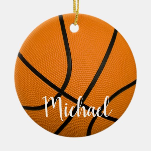 Basketball Keramik Ornament (Vorne)