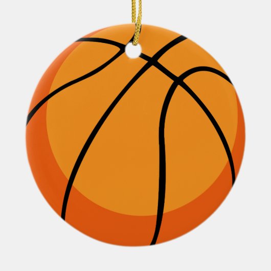 Basketball Keramik Ornament (Vorne)