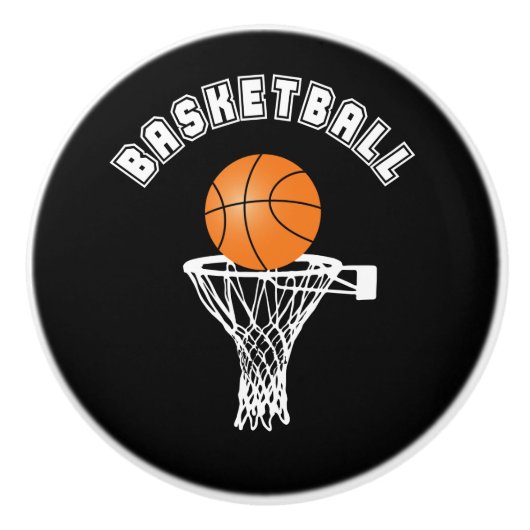 Basketball Keramikknauf (Vorderseite)