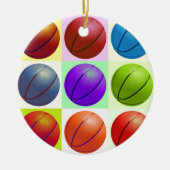 Basketball Keramikornament (Vorne)