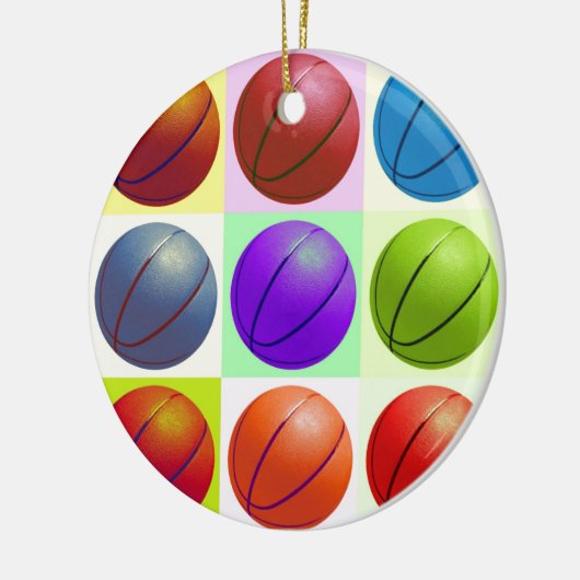 Basketball Keramikornament (Links)