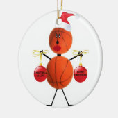 Basketball Keramikornament (Links)
